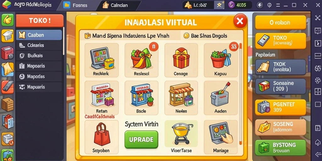 Screenshot menunjukkan antarmuka utama yang menarik.
