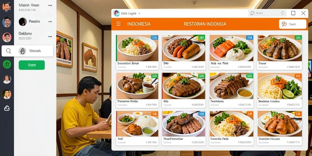 Tampilan antarmuka utama DUIT8 yang menarik.