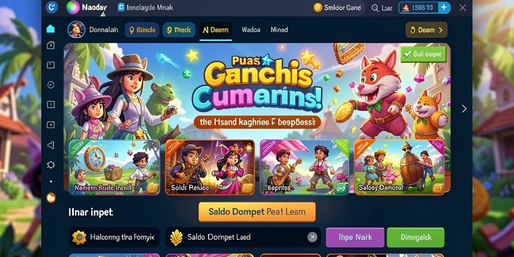 Screenshot menunjukkan tampilan grafis yang menawan.