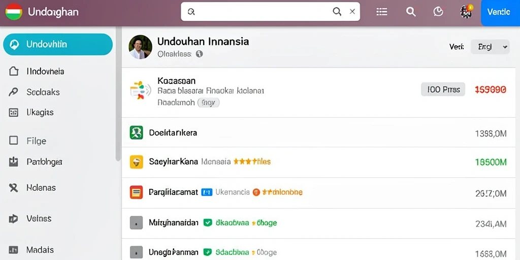 Tampilan antarmuka yang ramah pengguna.