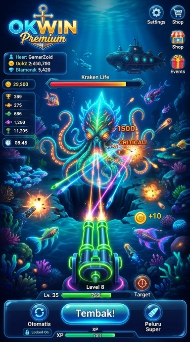 Galeri pratinjau visual okwin build APK resmi terbaru